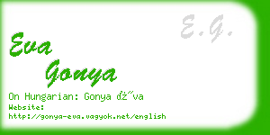 eva gonya business card